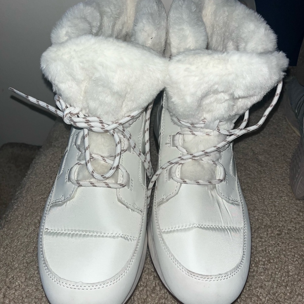 Dream Pairs White Winter Rain Boots Fur Lined